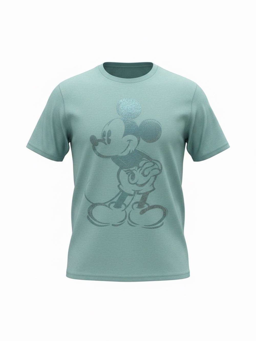 Disney Parka Teal Sparkly Mickey Mouse T-Shirt